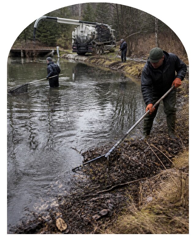 Очистка пруда в Минеральных Воде по цене от 15537 р. | Метпроект-Мнр